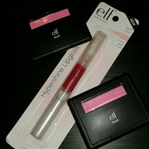 Elf Blush & Elf Hypershine Lip gloss